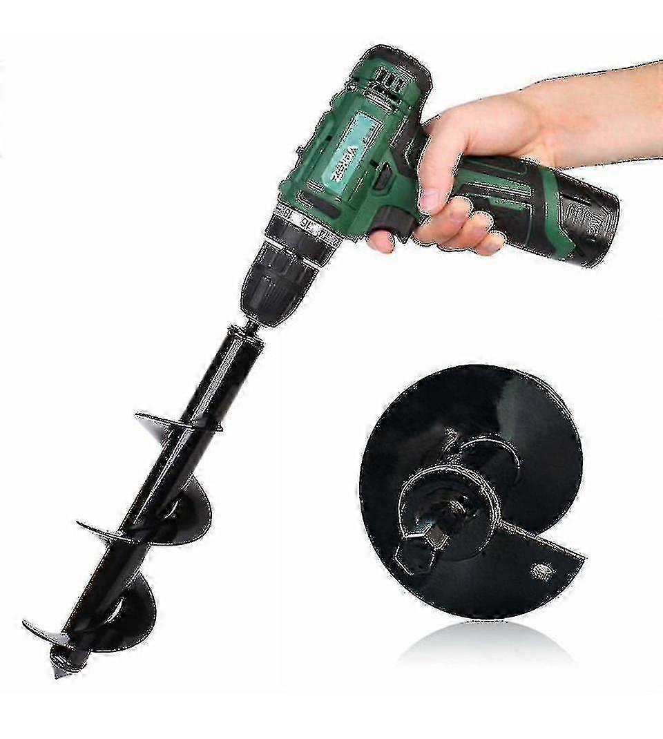 4 Sizes Garden Auger Drill Bit Tool Spiral Hole Digger Ground Drill Earth Drill