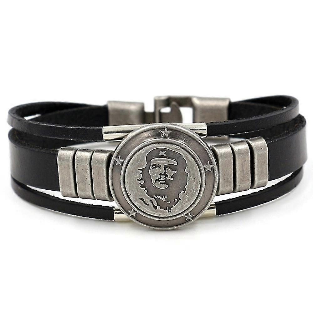 Eif Dock High Quality Che Guevara Men's Warrior Bracelet Handmade Badge Bracelet 2020 Hot
