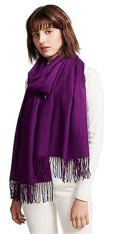Scarf women warm autumn checkered pashmina scarves with tassels