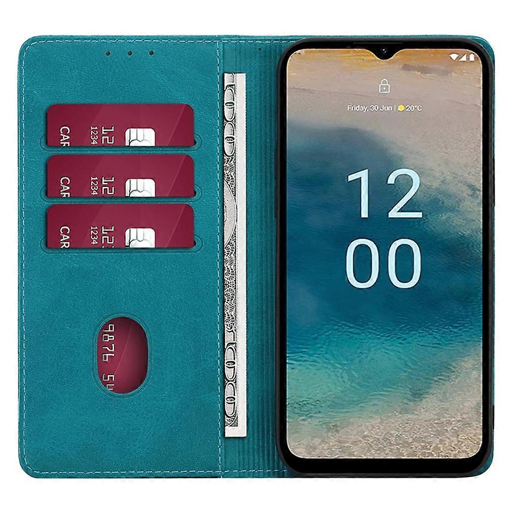 Custodia In Pelle PU Con Portafoglio Per Nokia C12, Rossa: Protegge E Organizza Con Stile!