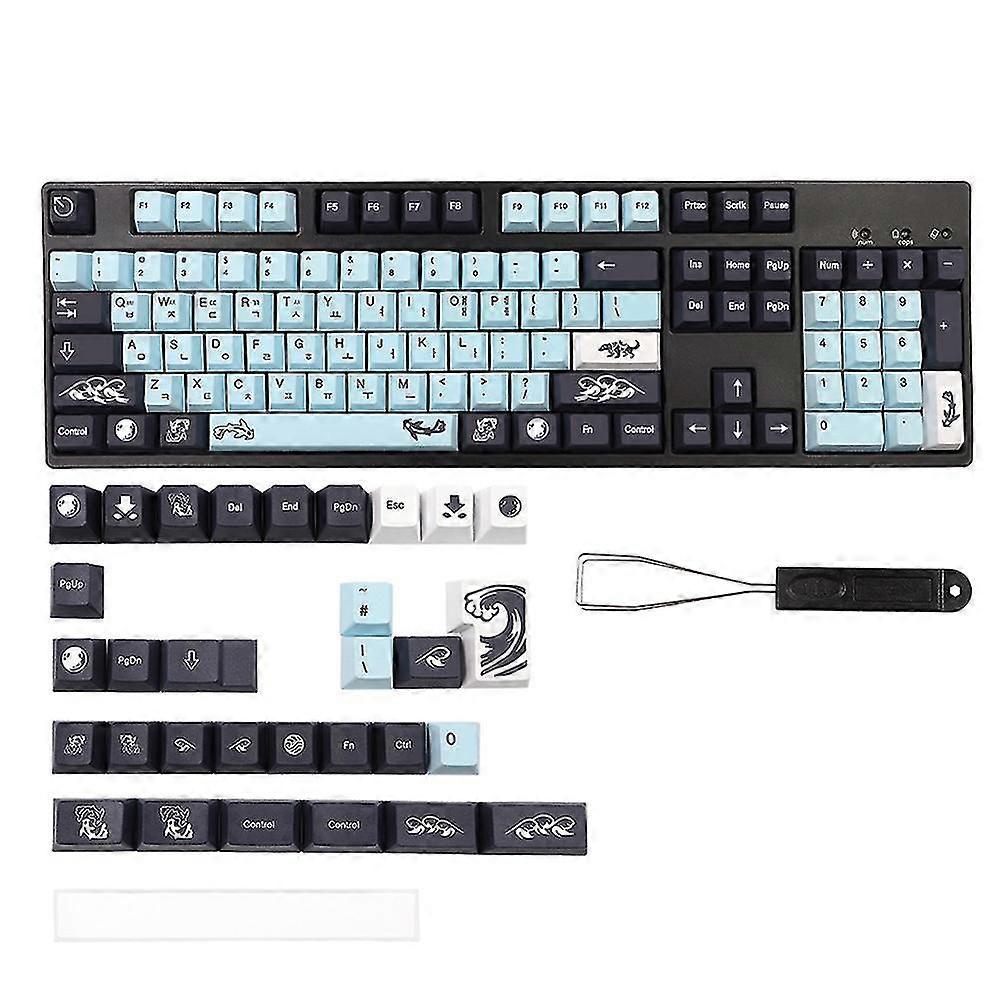 136 Keys Mizu Keycap Cherry Pbt Dye Sub Keycaps For Dz60/gk61/68/71/84/87/96/980/108 Mechanical Key