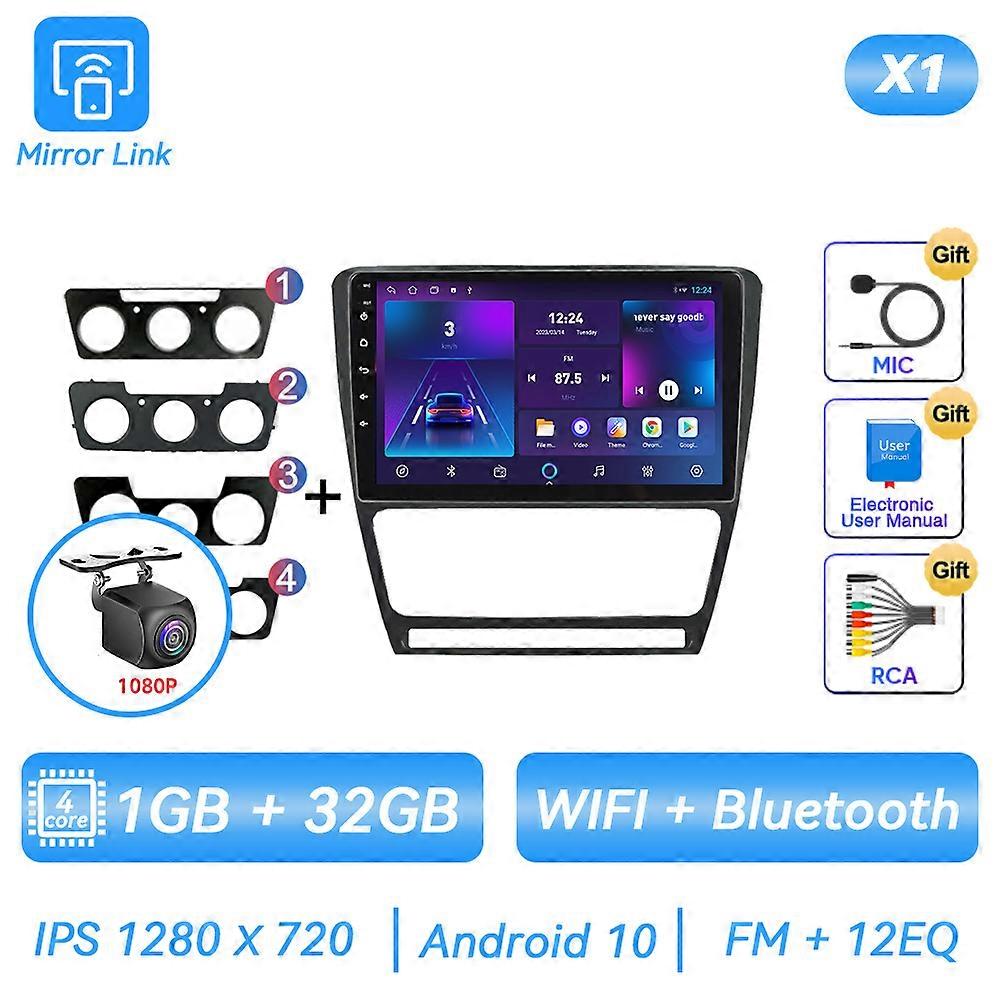 Android Autoradio Multimidia Lecteur Vidéo Pour ŠKODA Octavia 2 A5 2007 - 2014 Navigation GPS Carplay Écran Tactile Auto DSP Stéréo