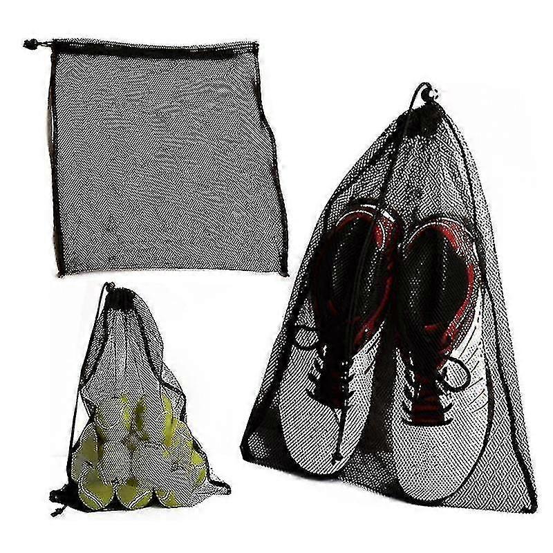 Mesh Durable Nylon Mesh Drawstring Laundry Travel Storage Bag