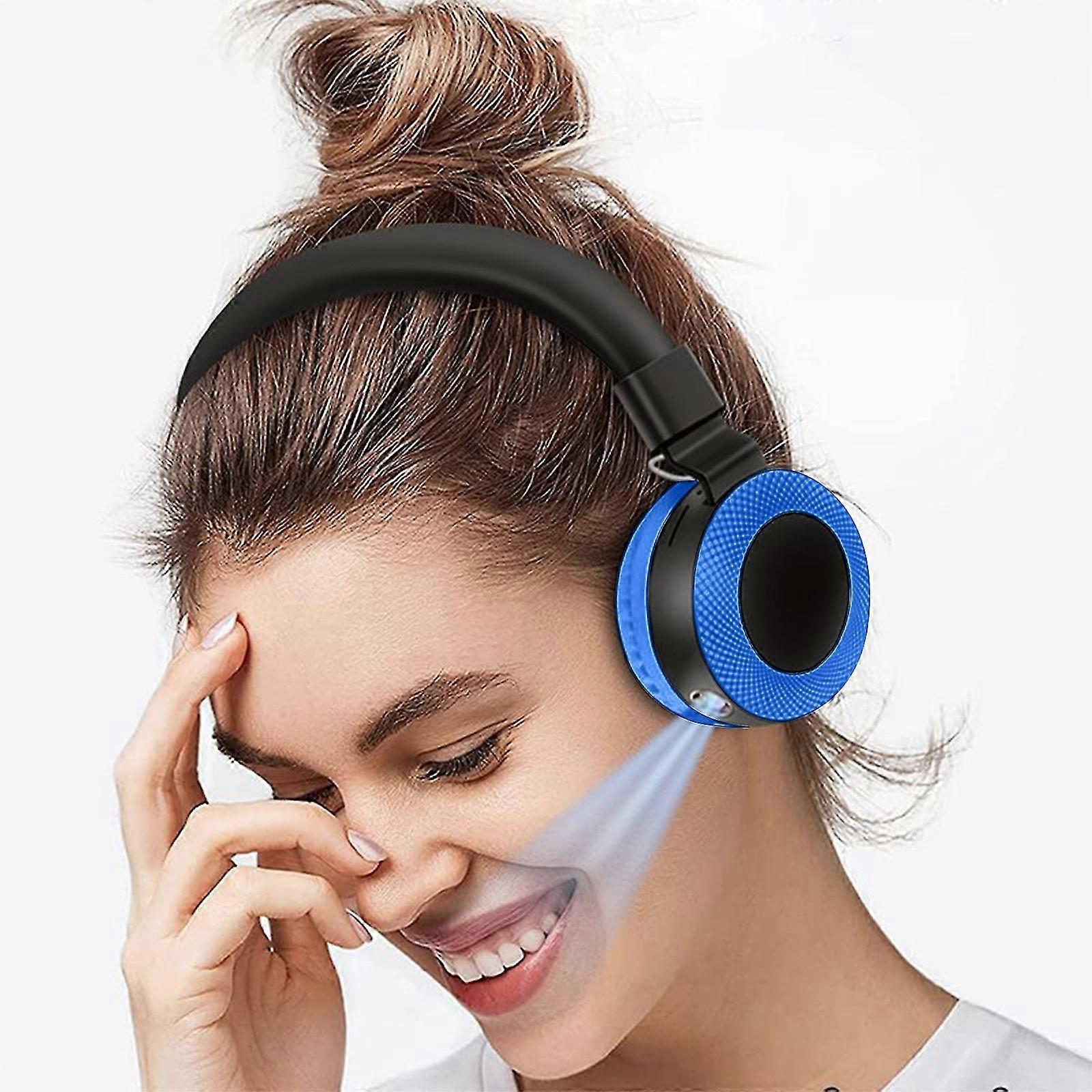 Wireless Bluetooth Headphones Over Ear With Light And Mic Foldable Headset