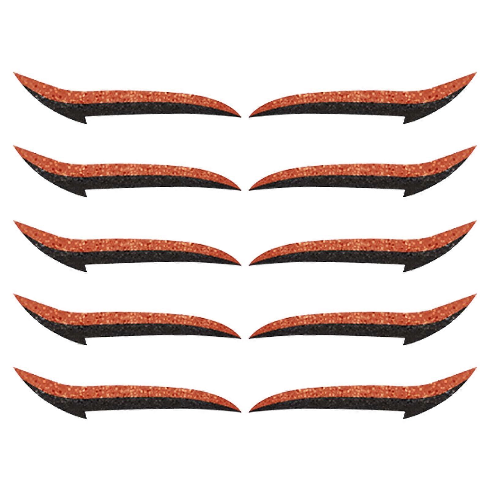 5 Pairs/Sheet Eyeliner Reusable Double Plastic Self-adhesive Eyeshadow Sticker for Makeup QinHai