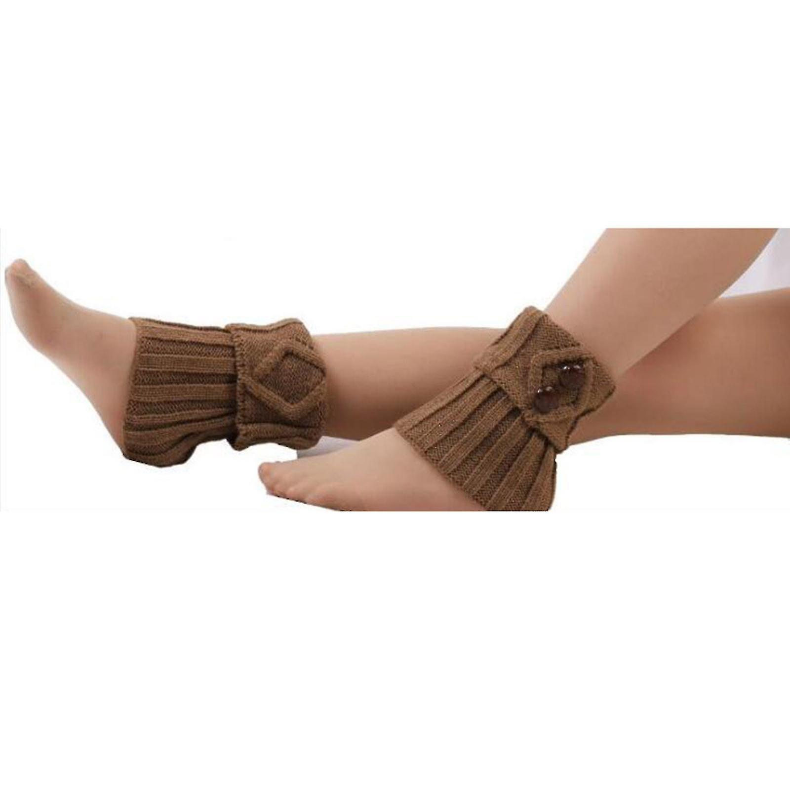 נשים כפתור גרביים אתחול אביזרים אביזרים קצרים רגליים מחממי רגליים סריג טופרים