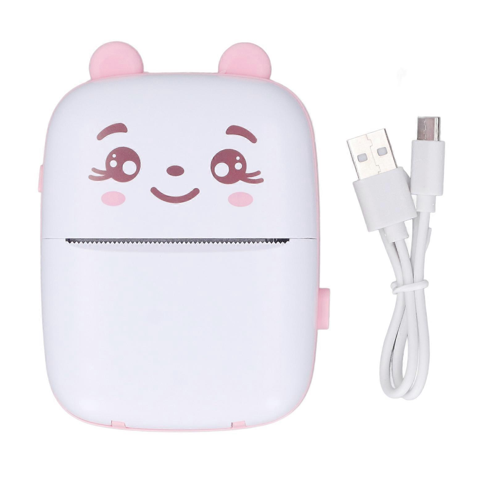 Mini Thermal Printer Inkless Bluetooth Printer Handheld Printing Machine for Label Photo Note Built in Battery