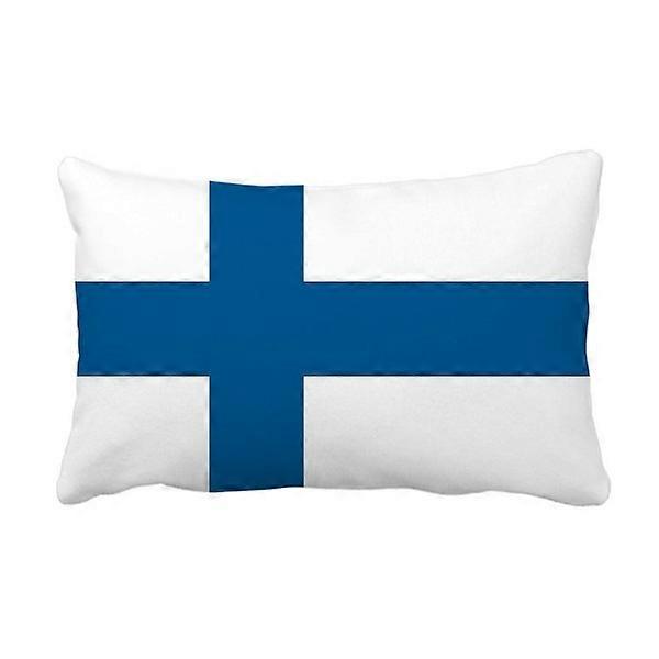 Finland National Flag Throw Pillow