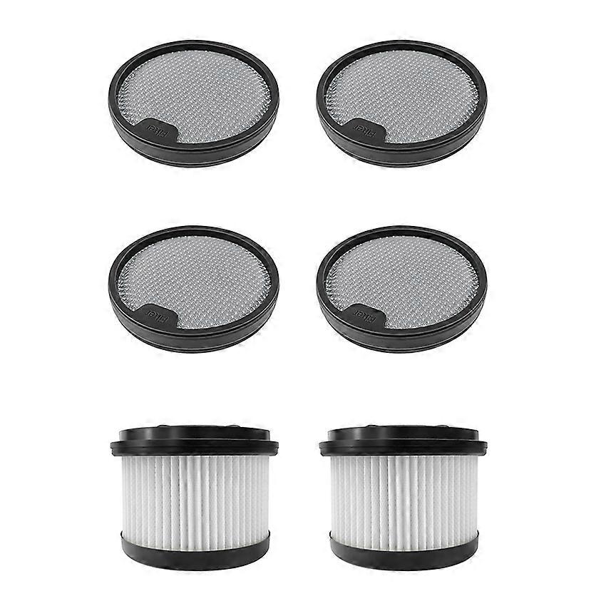 Vacuum Cleaner Accessories Front Rear Filter for MOVA S3/S5 (4x Front Filters + 2x Back Filters)