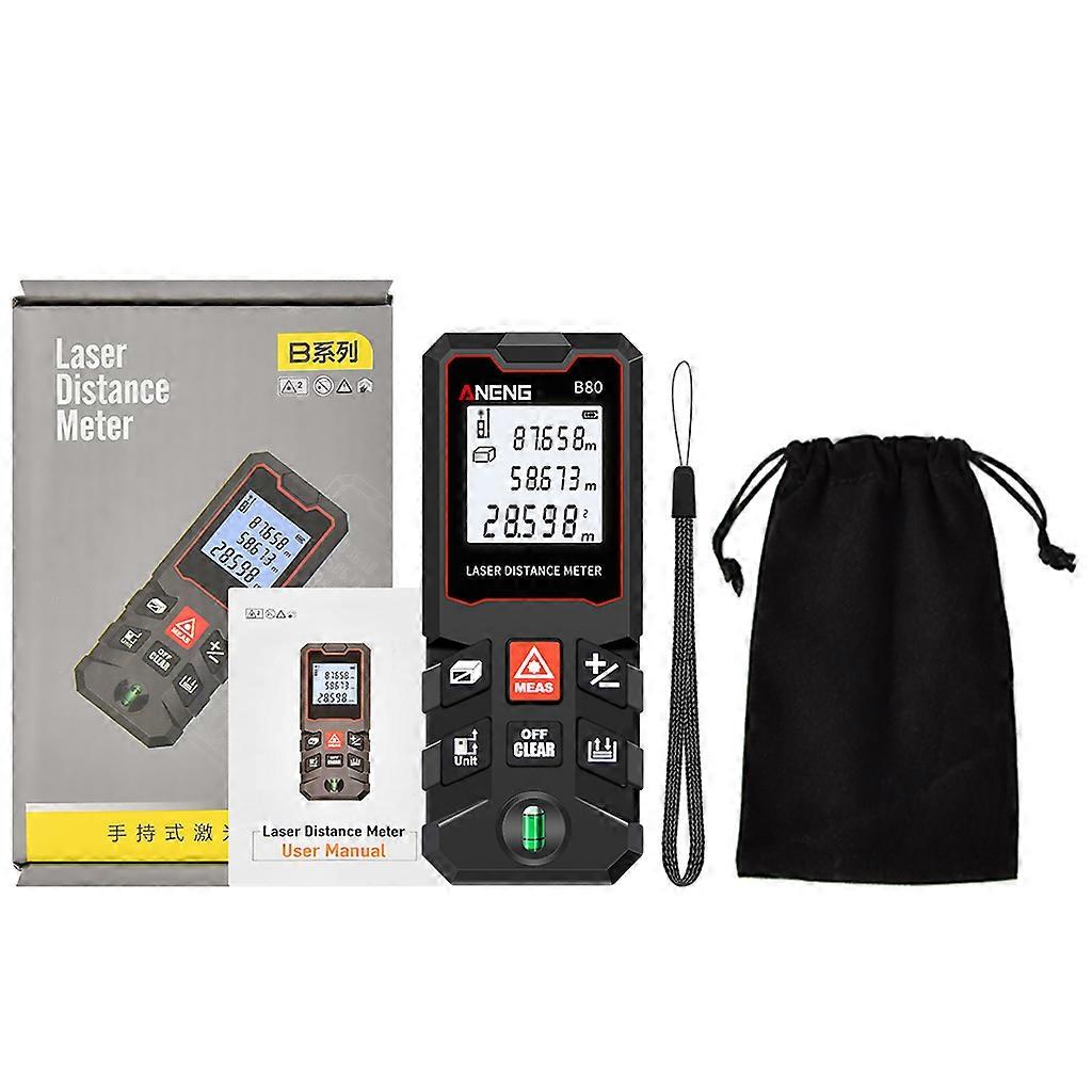  La-ser Measure Misuratore di distanza digitale La-ser per commutazione unità M/In/Ft Modalità pitagorica retroilluminata Misura distanza Area V