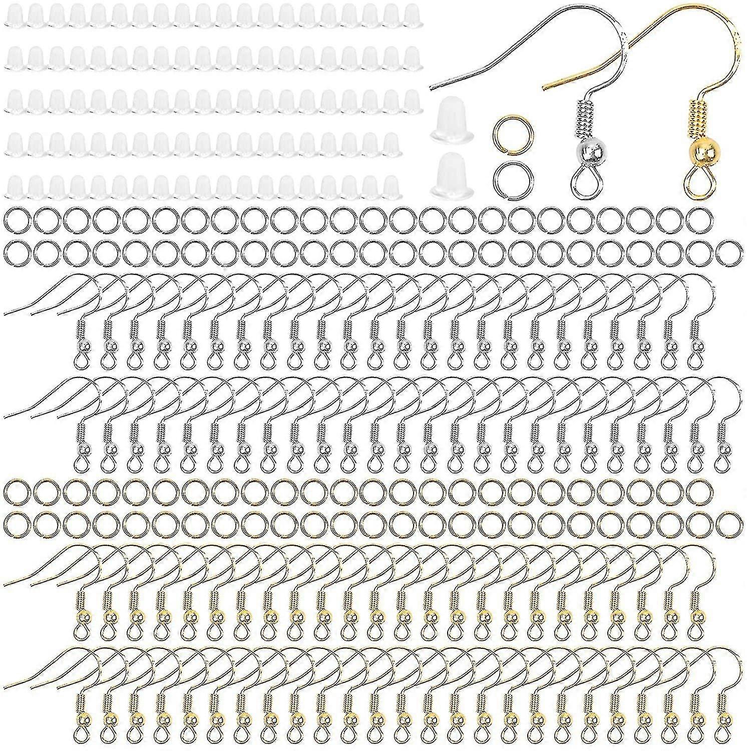 300 Pieces Earring Hook, Silver Ear Hooks, Ear Wire Hooks, Earring Hooks