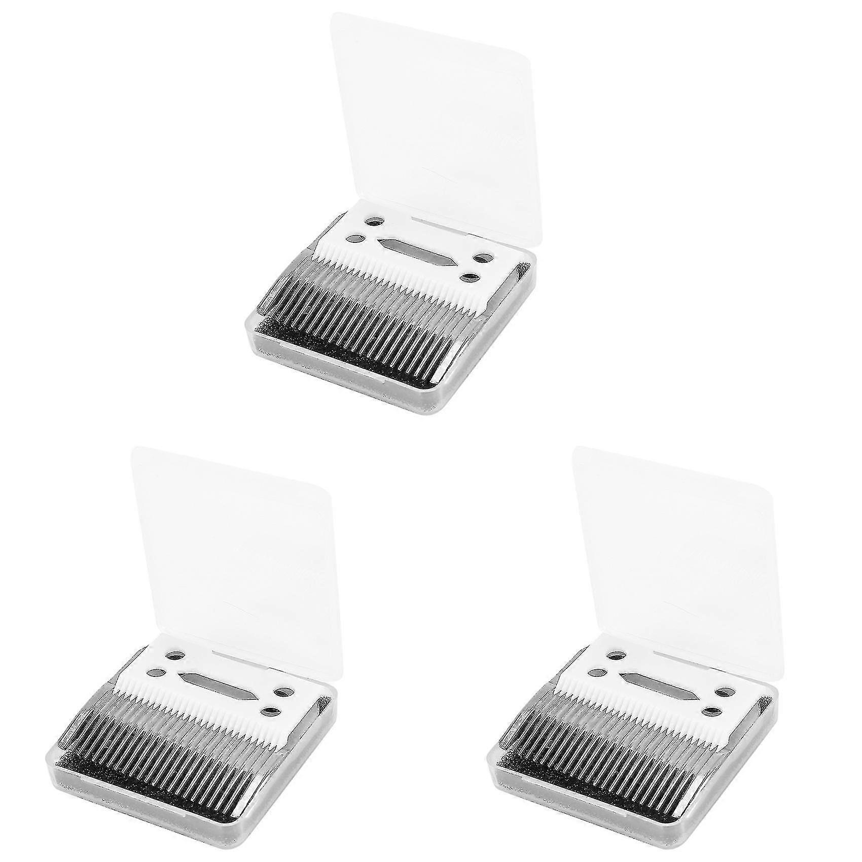 2 Pack Beard Ceramic Blades Metal Bottom Compatible With Wahl Scissors