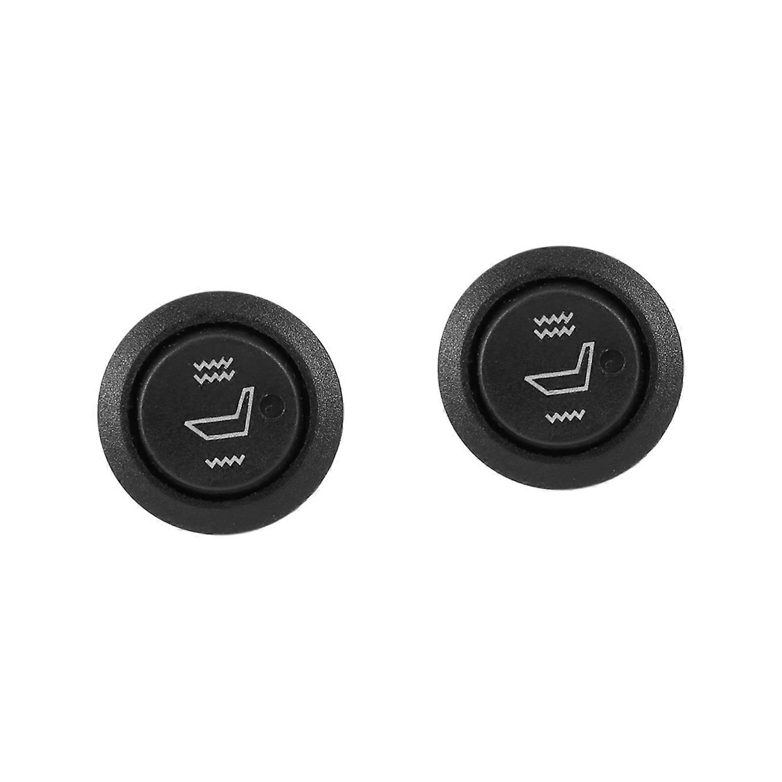 2x Car Seat Heater Switch Universal 3 Pin Round Heated Rocker Hi Low Off Control
