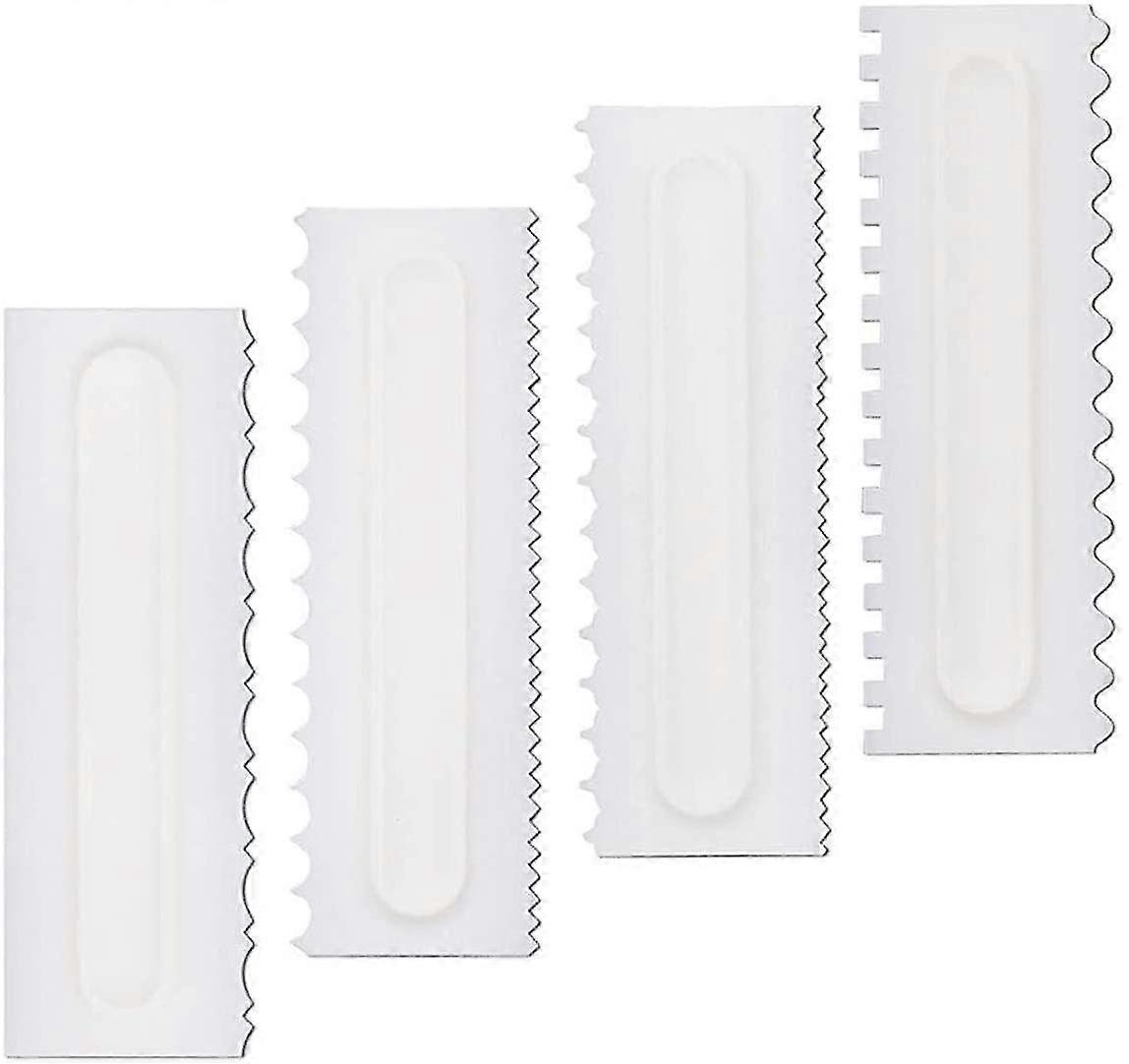 Decorative Comb And Icing Smo  Tool Scraper Set Of 4