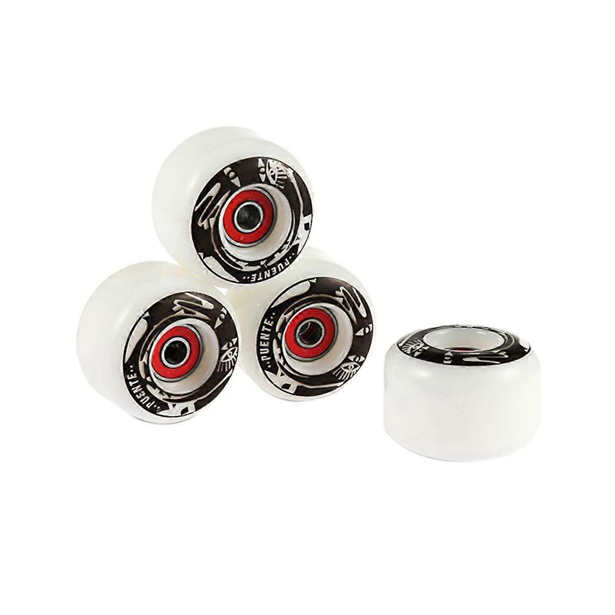 PUENTE 4Pcs Set Skateboard Wheels Durable PU Skate Wheels Longboard Cruiser Wheels for Ollie Punk a