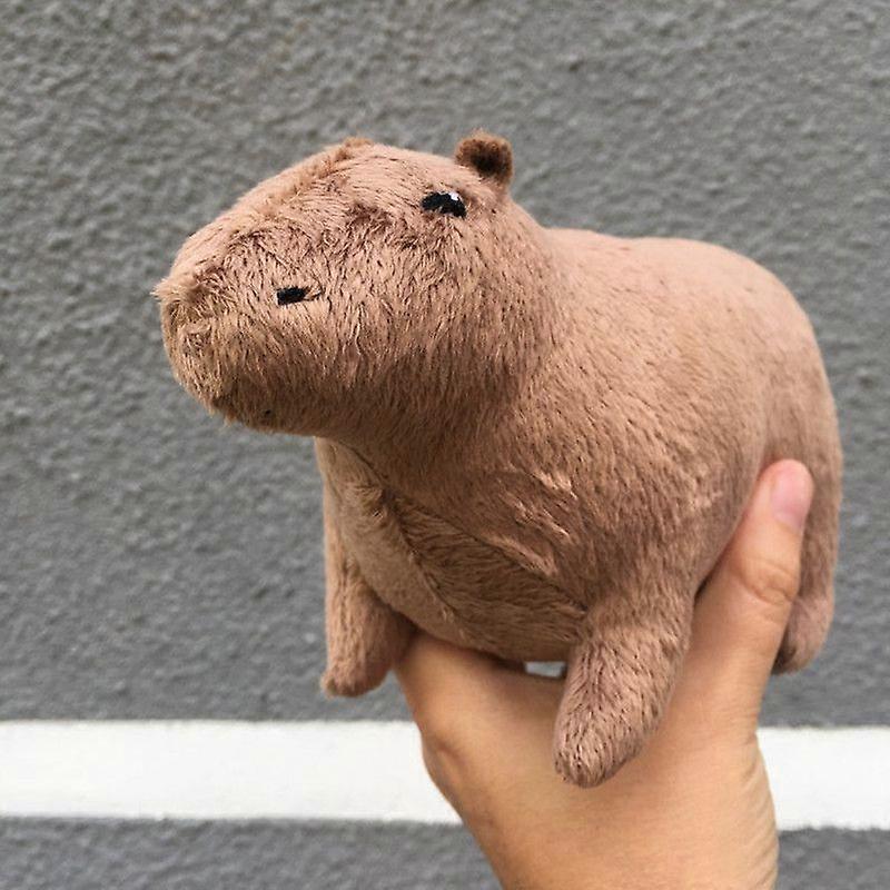 Simulering Capybara plyschleksak Söt Capybara Plushie Fluffig Capybara fylld djurdocka Födelsedagspresent till barn