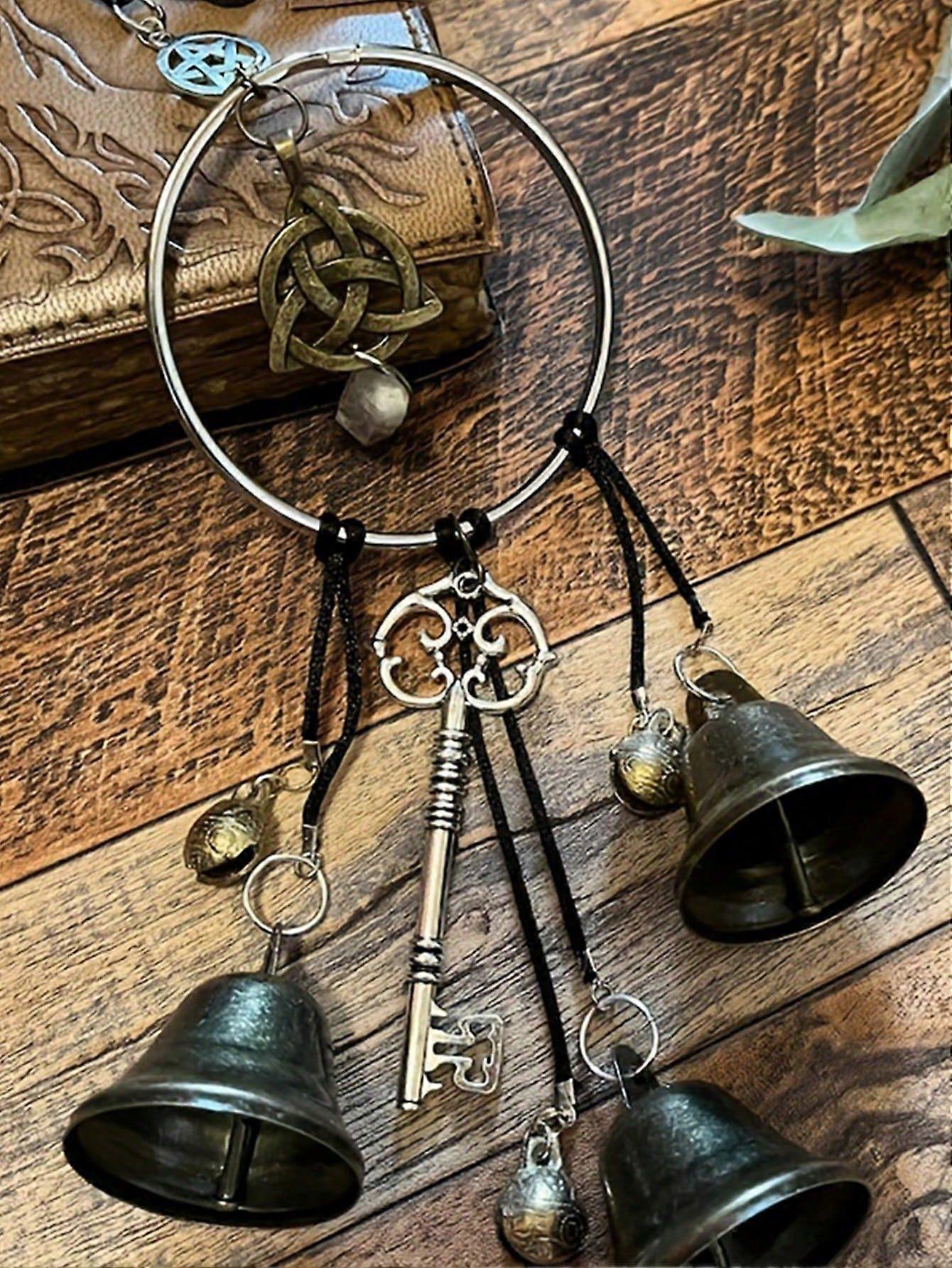 1pcベルドアハンドルデコレーションウィローウィンドチャイムホームデコレーション