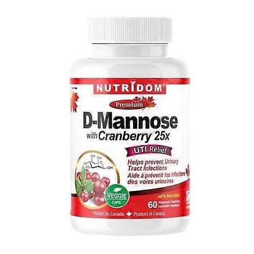 Nutridom D-Mannose Plus Cranberry, 60 VegCaps