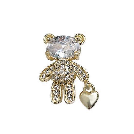 Nail Rhinestone Apply Shape Luxurious Shining Three-dimensional Bear Easy to DIY Nail Art Long Lasting
