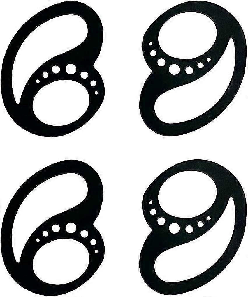 2 Pairs Earbud Hooks, Ear Attachment Loop for Wireless Ear Hooks for Airpods Universal Earhooks  (Black).