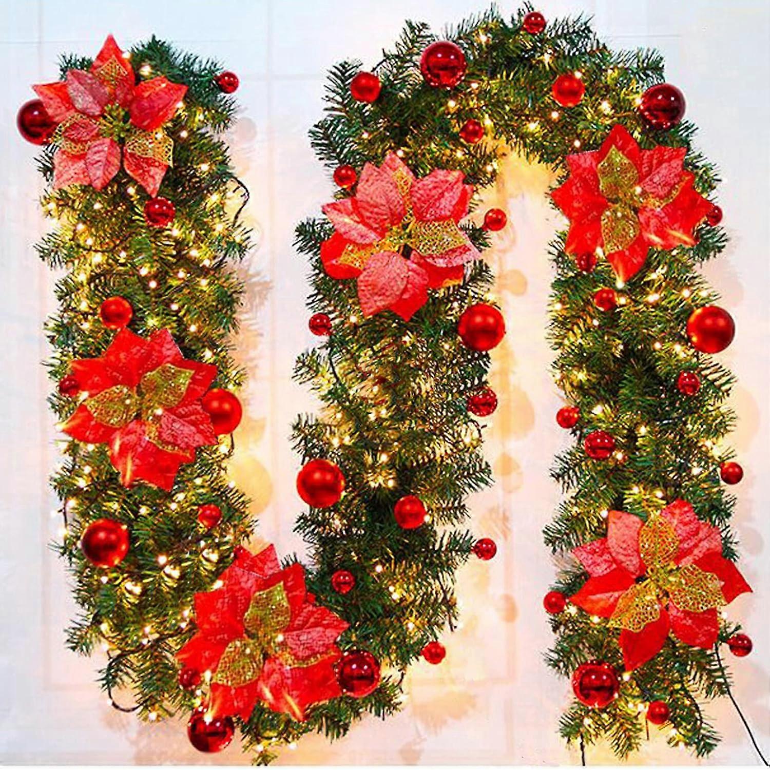 Kerstslinger, voorgelit versierd