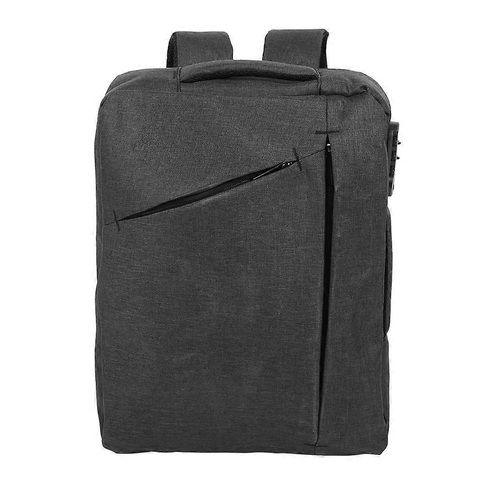 الرجال والنساء في الهواء الطلق السفر عارضة حقائب الظهر للماء كمبيوتر محمول أكسفورد حقيبة بلون صلب (أسود)