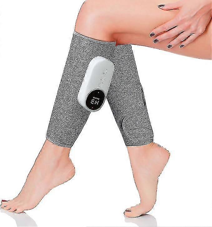 Massaggiatore per gambe - Massaggiatore per polpacci per la circolazione e il sollievo dal dolore, 3 livelli di intensità, 3 modalità, funzione di calore, ricaricabile di tipo c, 1 confezione