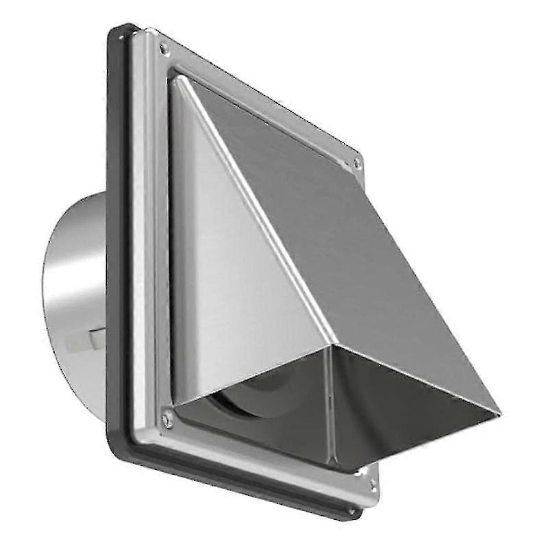 4in مجفف تنفيس غطاء الجدار في الهواء الطلق مع رفرف مبطن عدم العودة ، تنفيس الجدار النازع الخارجي ، غطاء تنفيس الفولاذ المقاوم للصدأ