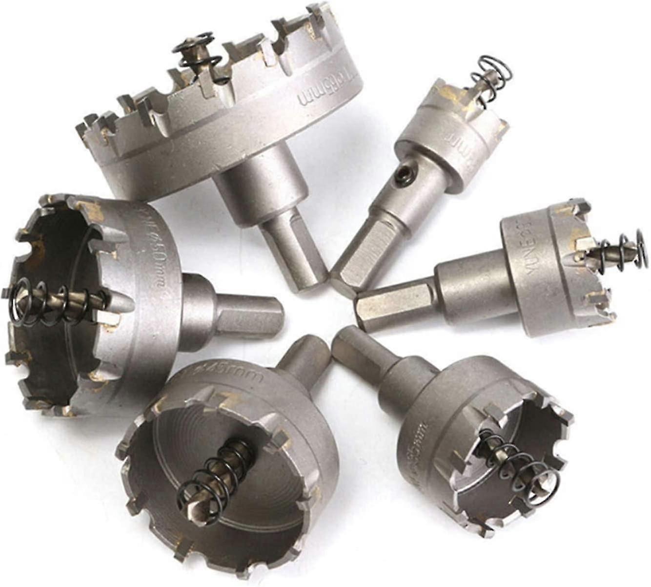 6 PC HSS TCT 전기톱 코어 비트 드릴 비트 카바이드 홀 오프너, 22-65mm