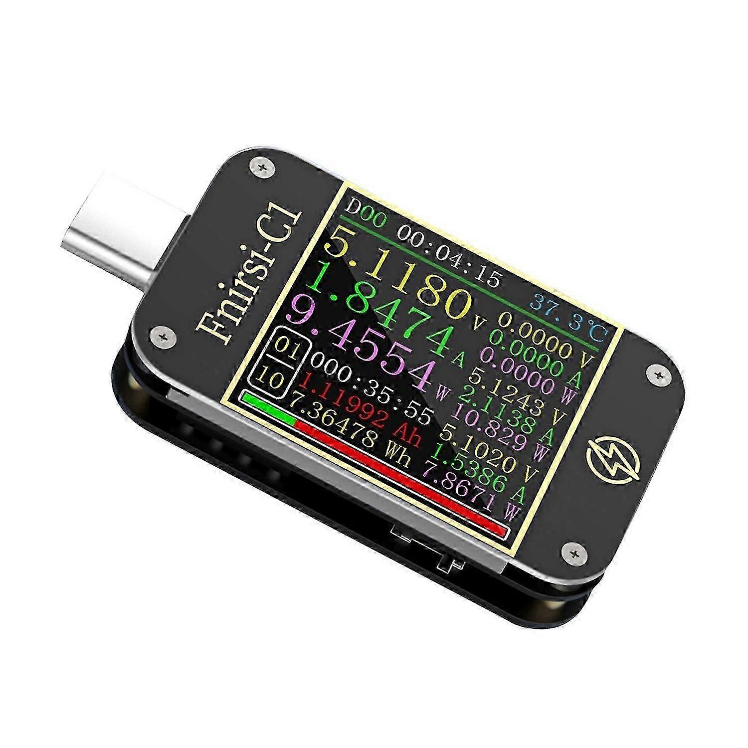 USB Power Meter Tester USB Type-C Voltage Meter and Current Tester Multimeter
