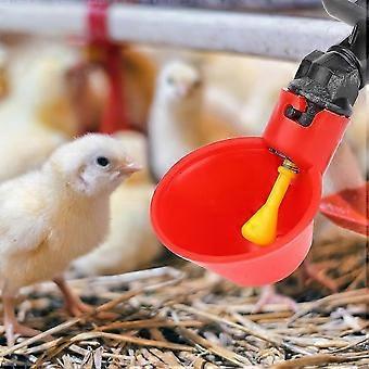 10Pcs Plastic Automatic Poultry Bird Water Drinking Dispenser Chicken Water Drinker Tool(B)