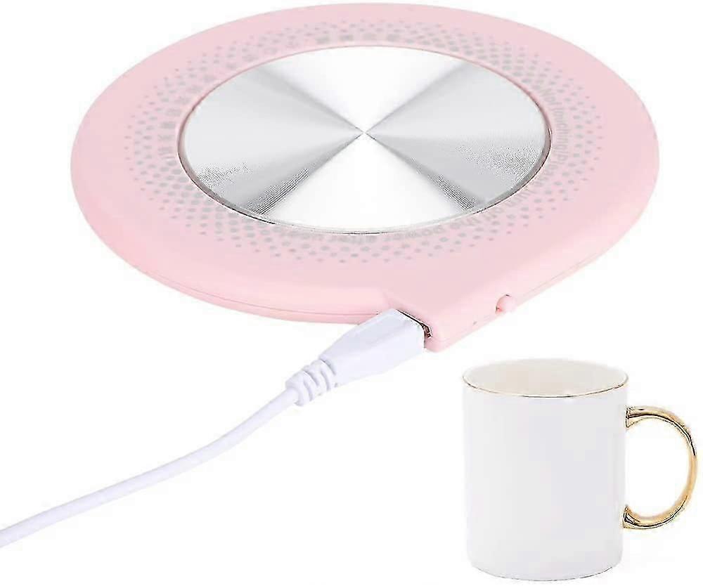 USB Heating Insulation Pad, 10W Coffee Milk Tea Cup Heating Pad, Pink