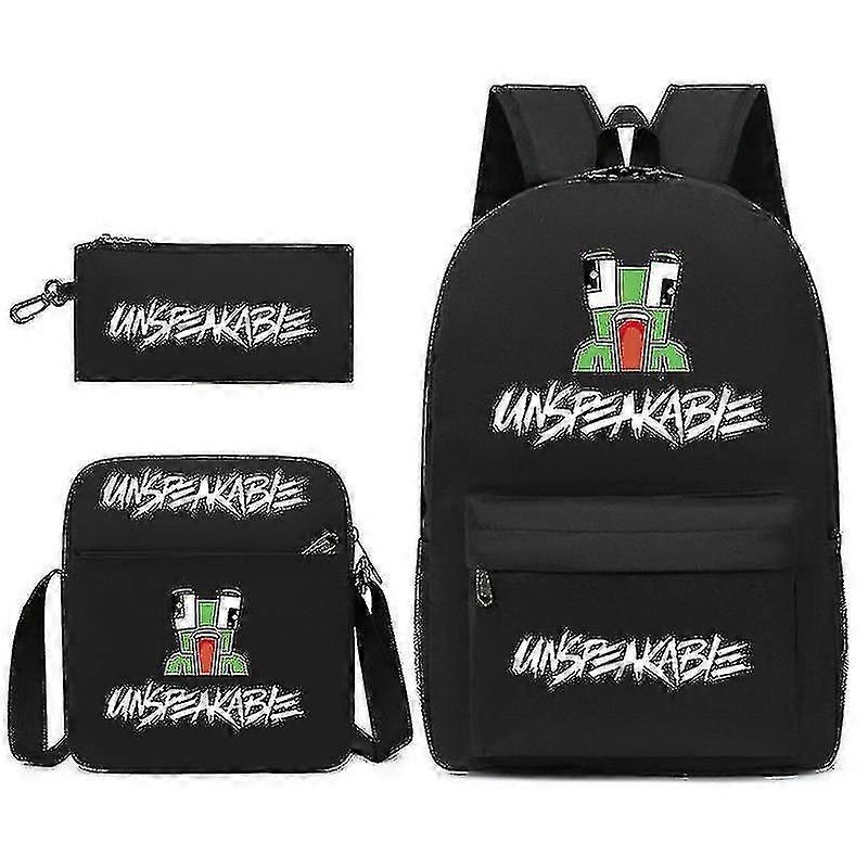 Vapaa-aika Sanoinkuvaamaton opiskelija Koululaukku Reppu Pieni olkalaukku Kynälaukku Kolmiosainen setti S