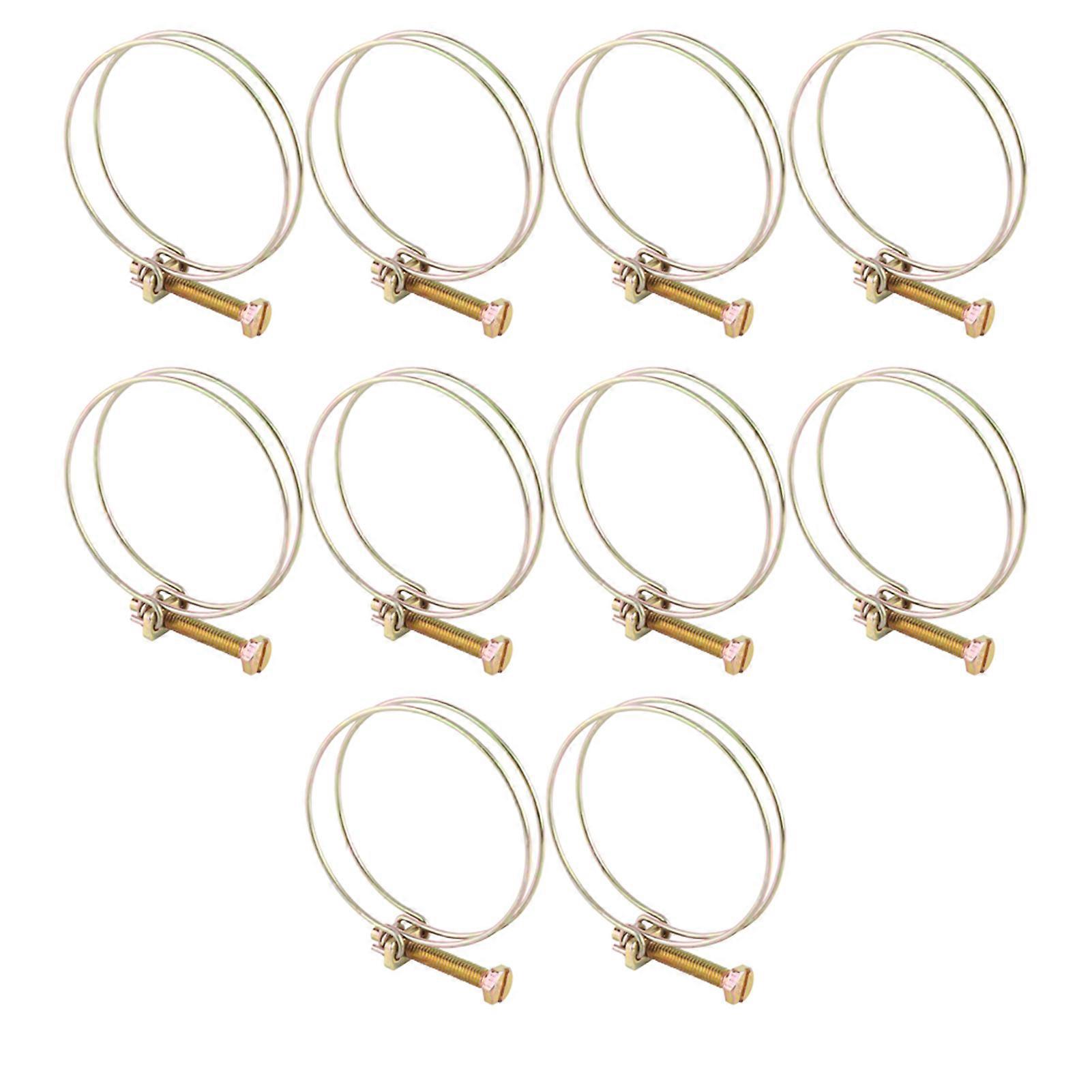 Collier de serrage à vis sans fin pour tuyau d'arrosage à double fil (52 mm-57 mm)