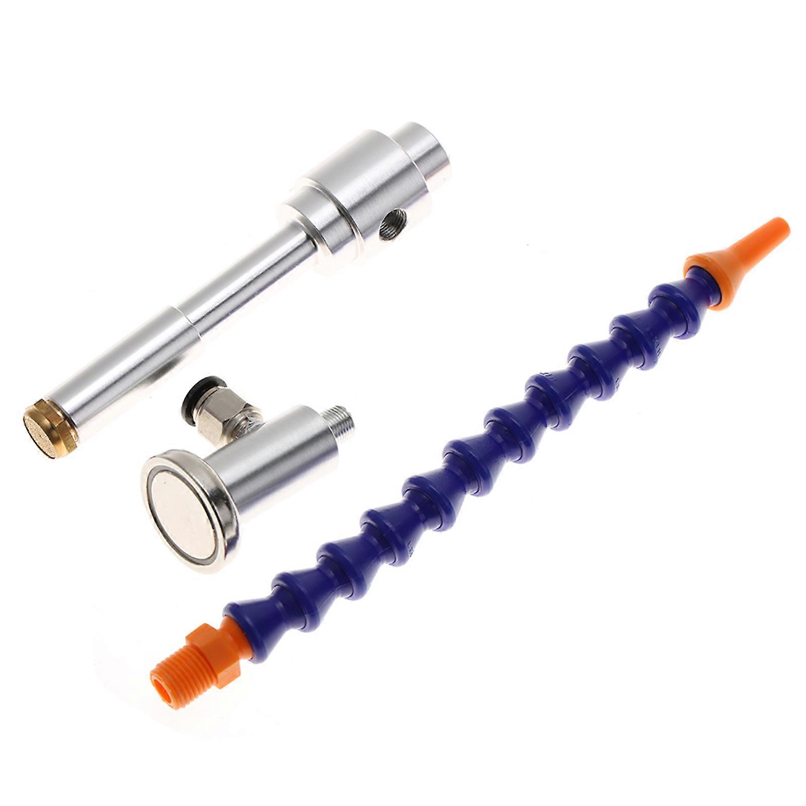 Qukaim Vorteccoldairgun 130MM Vortex Cold Air Gun, Dry Cooling Air Machine with Flexible Tube, Magnet Base, Industrial Use, 08