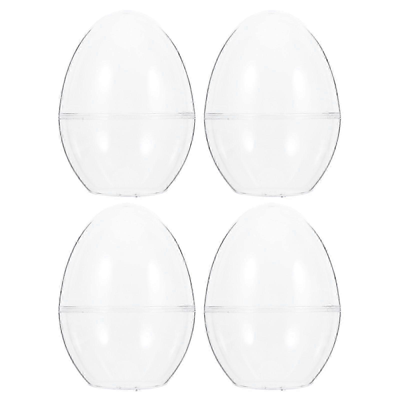 4Pcs Creative Transparent Plastic Ball Ball Candy Boxes for Easter Christmas Size L