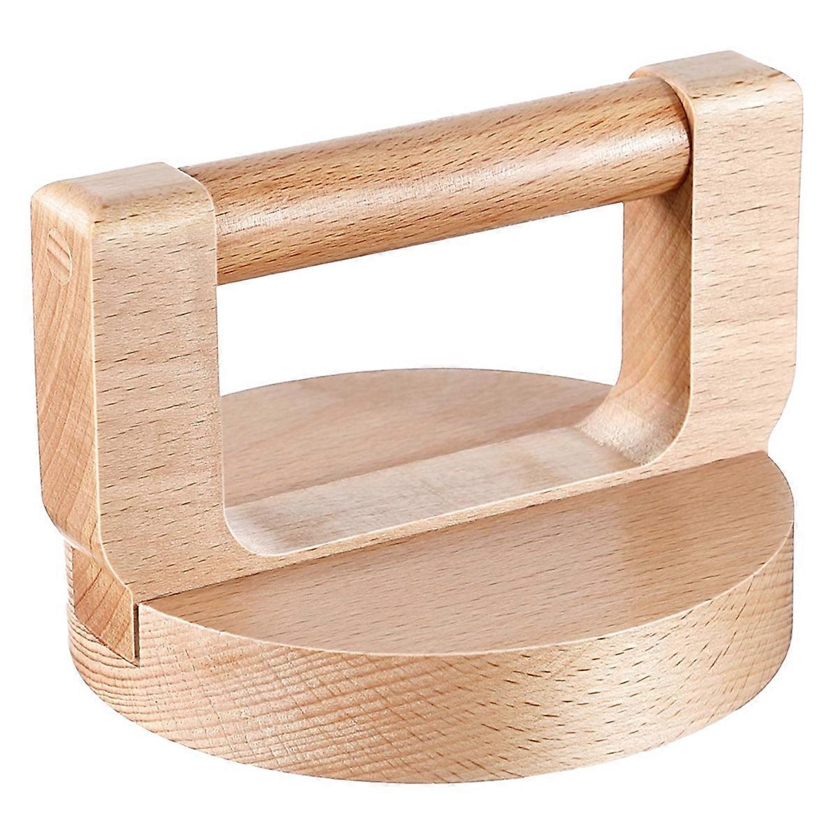 Wood Baren for Printmaking, Smooth Varnished Bottom for Even Pressure, Ergonomic Handle for Comfort