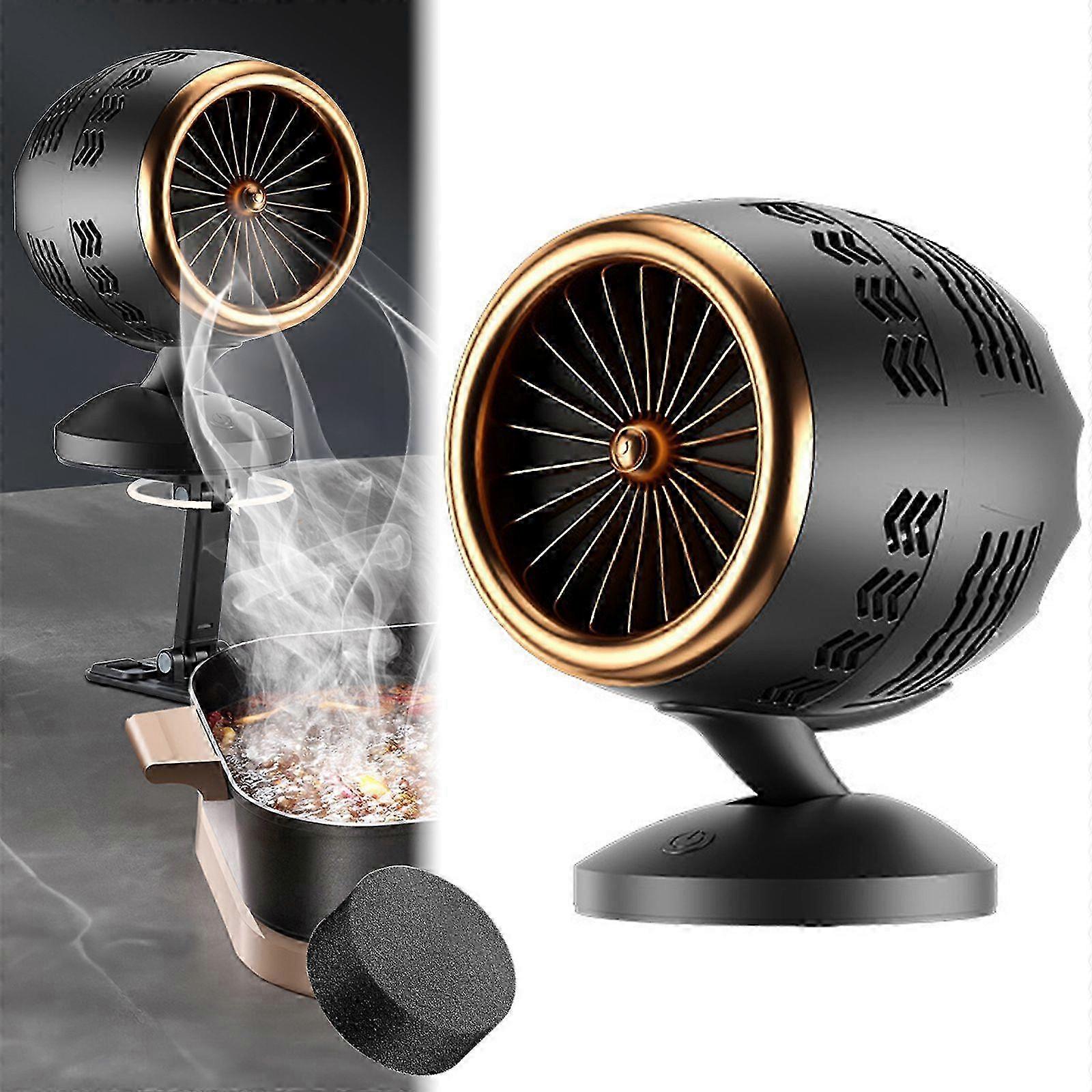 Tabletop Smoke Purifier Fan - Angle Adjustable, Desktop Exhaust Fan for Kitchen, Efficient Air Filtration, Energy-Efficient for Cooking
