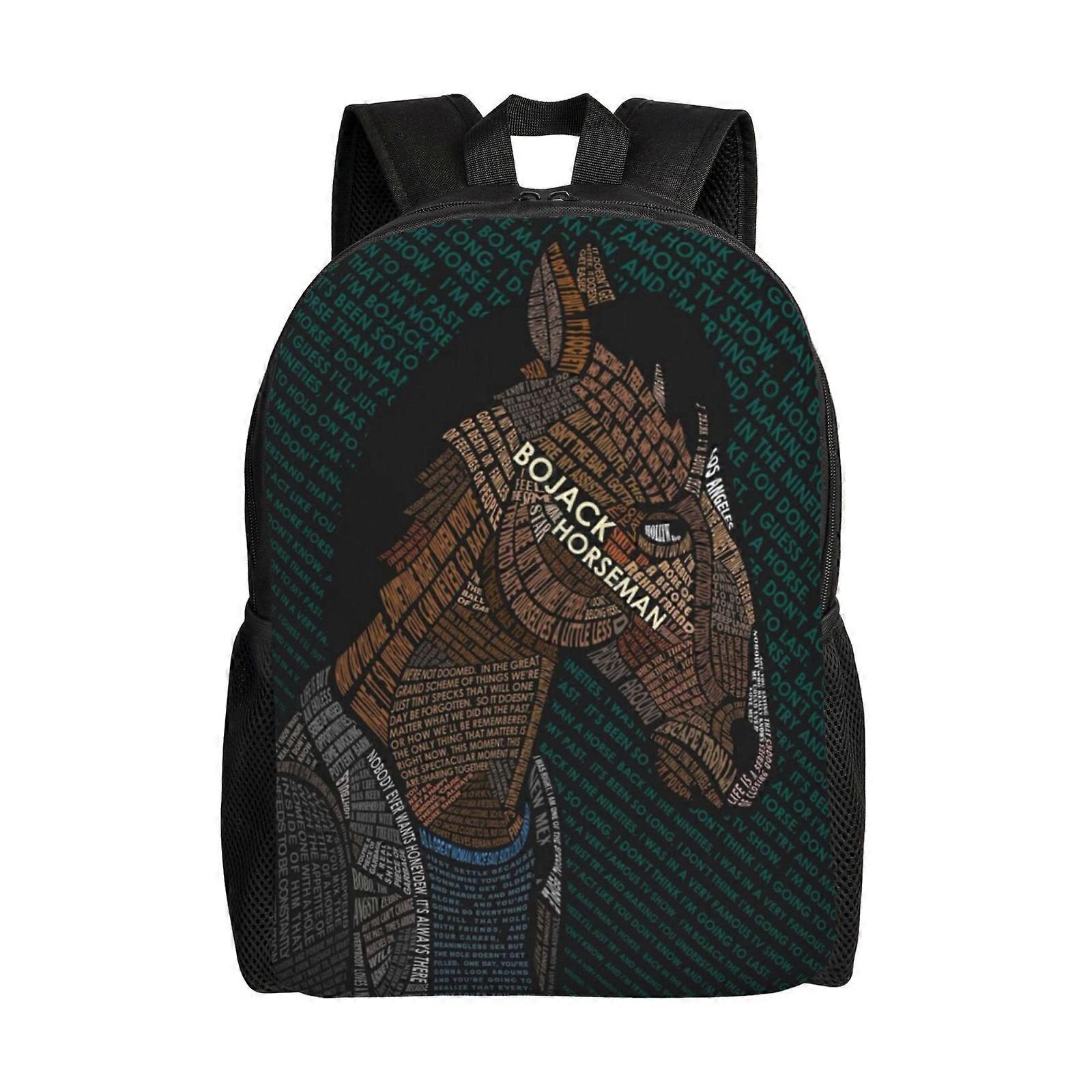 dl960 BoJack Horseman حقائب ظهر غير رسمية حقائب نهارية حقيبة كتب طالب طباعة حقيبة ظهر حقيبة ظهر خفيفة الوزن حقيبة مدرسية ld960