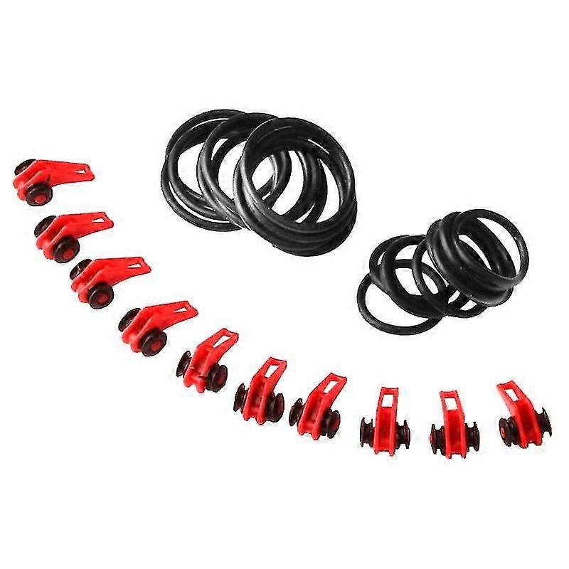 10x Holders for Fishing Hook - Red
