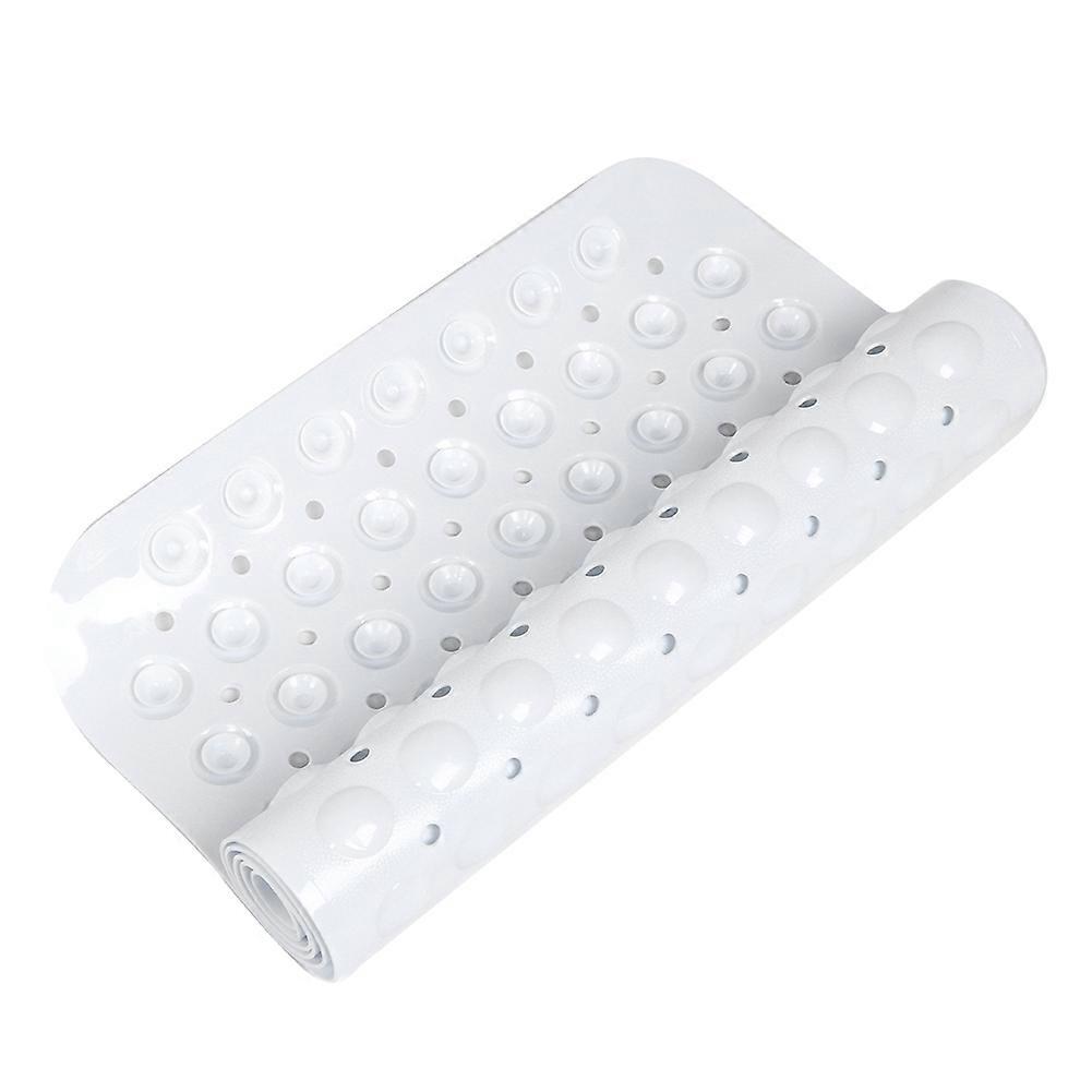 PVC Shower Mat Slip Resistant for Bathtub and Bathroom, 40.5x101cm with Suction Cups, Durable Non-Slip Floor Mat