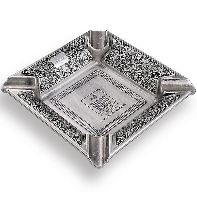 Cigarloong Eggplant Dragon Cigar Gray Cylinder Large Diameter Cigar Slot Metal Creativity Cigarette Household Cylinder Ashtray
