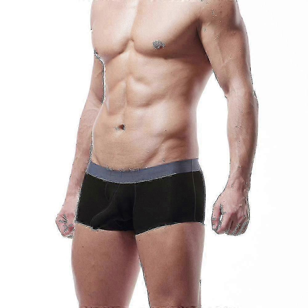 Férfi varrat nélküli modális boxer rövidnadrág Trunks Stretch Briefs Fehérnemű alsónadrág bugyi