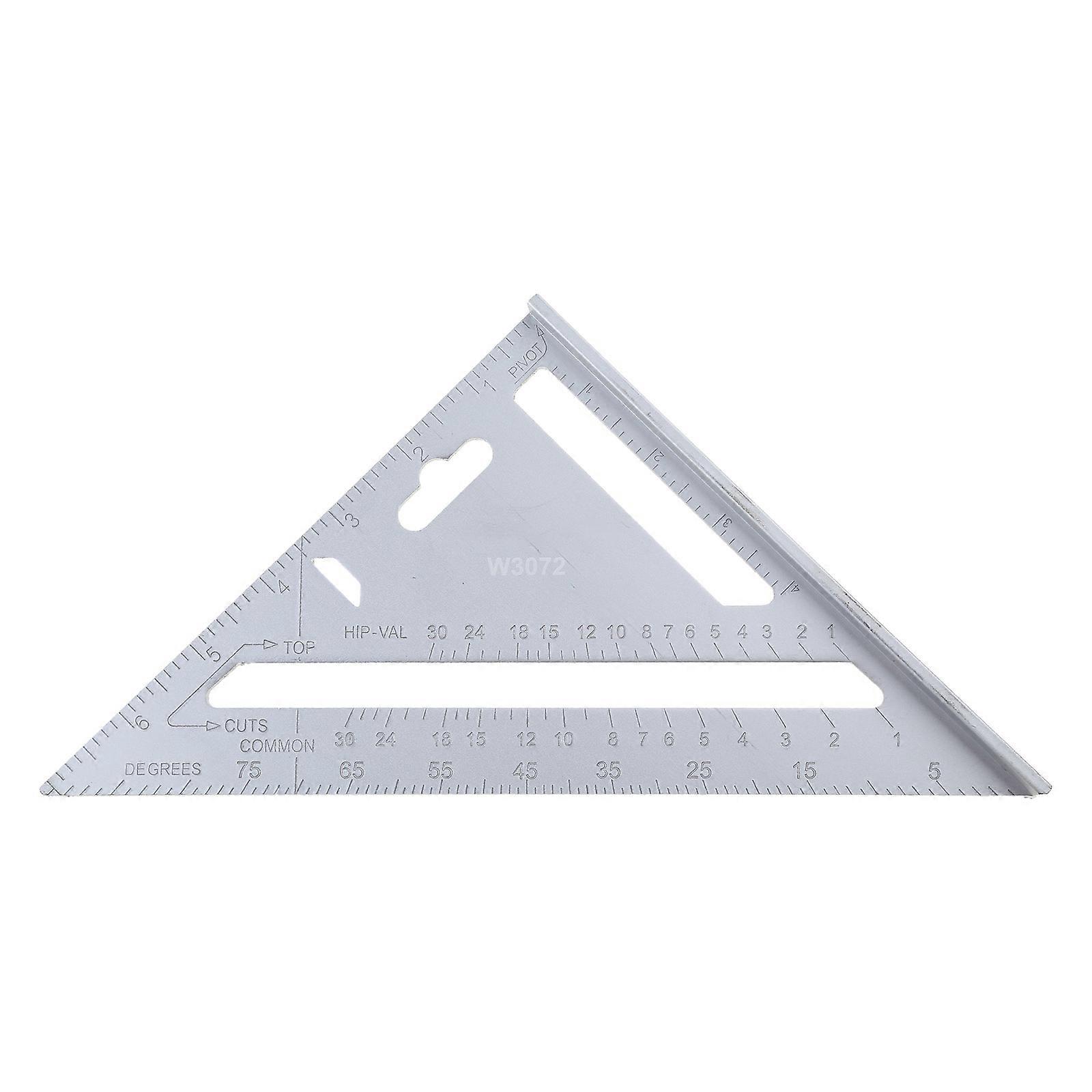 Triangle Ruler Aluminum-Alloy Angle Protractor Positioning Tool Square Measuring Ruler For Building Framing Tools Gauges Multicolor