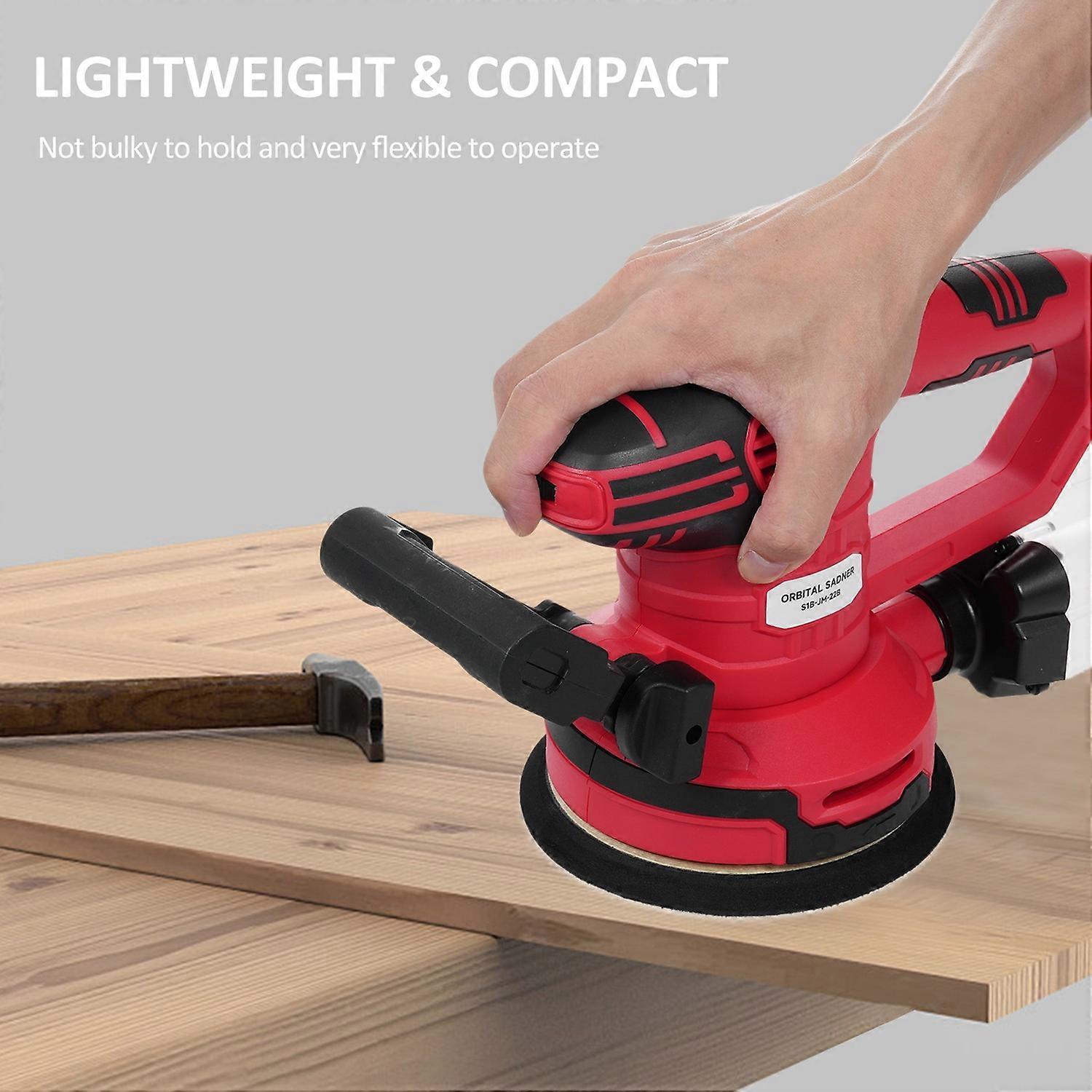 3.5A(450W) Orbital Sander 6 Variable Speeds Double Handle Random Orbit Sander 6-Inch 150MM Electric 