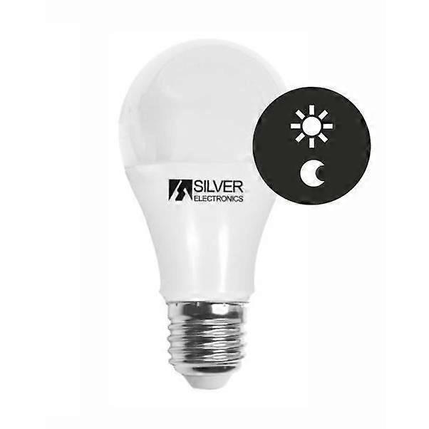 LED-Lampe - SILVER ELECTRONICS - E27 - 7W - 3000K - mit Dämmerungssensor
