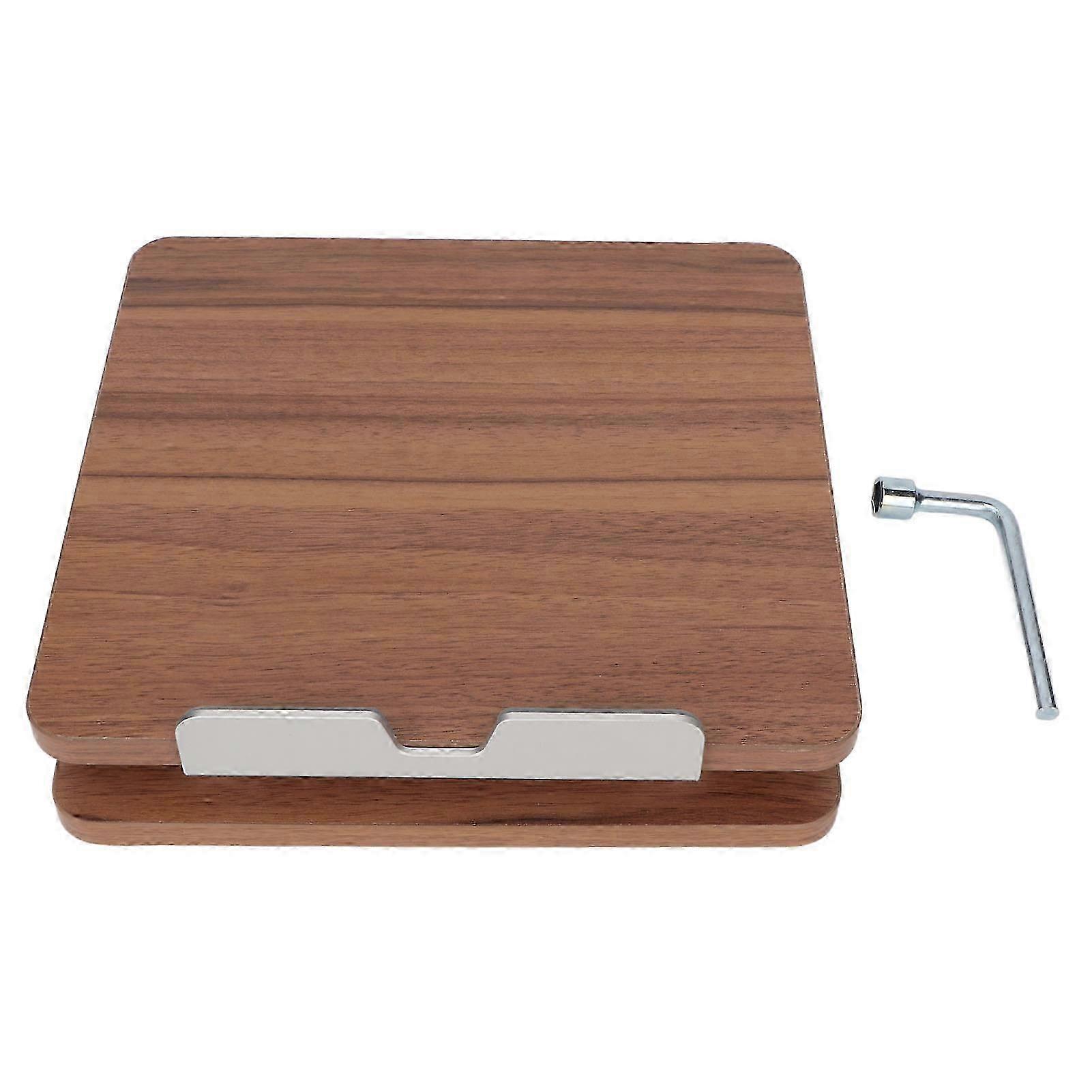 Supporto per laptop in legno Comodo design ergonomico regolabile Lega di alluminio Deep Wood Color Office Laptop Bracket