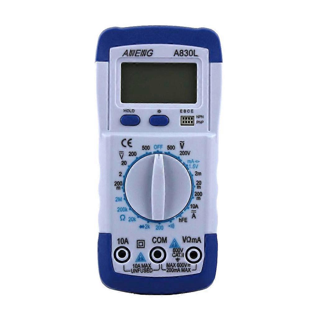 LCD Digital Multimeter DC Voltage Multi-Tester A830L-Blue with White