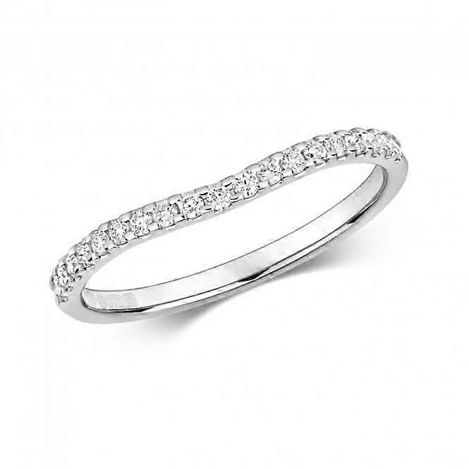 Diamond Jewellery 9ct White Gold Necklace with 0.17CT Diamonds - RD818W