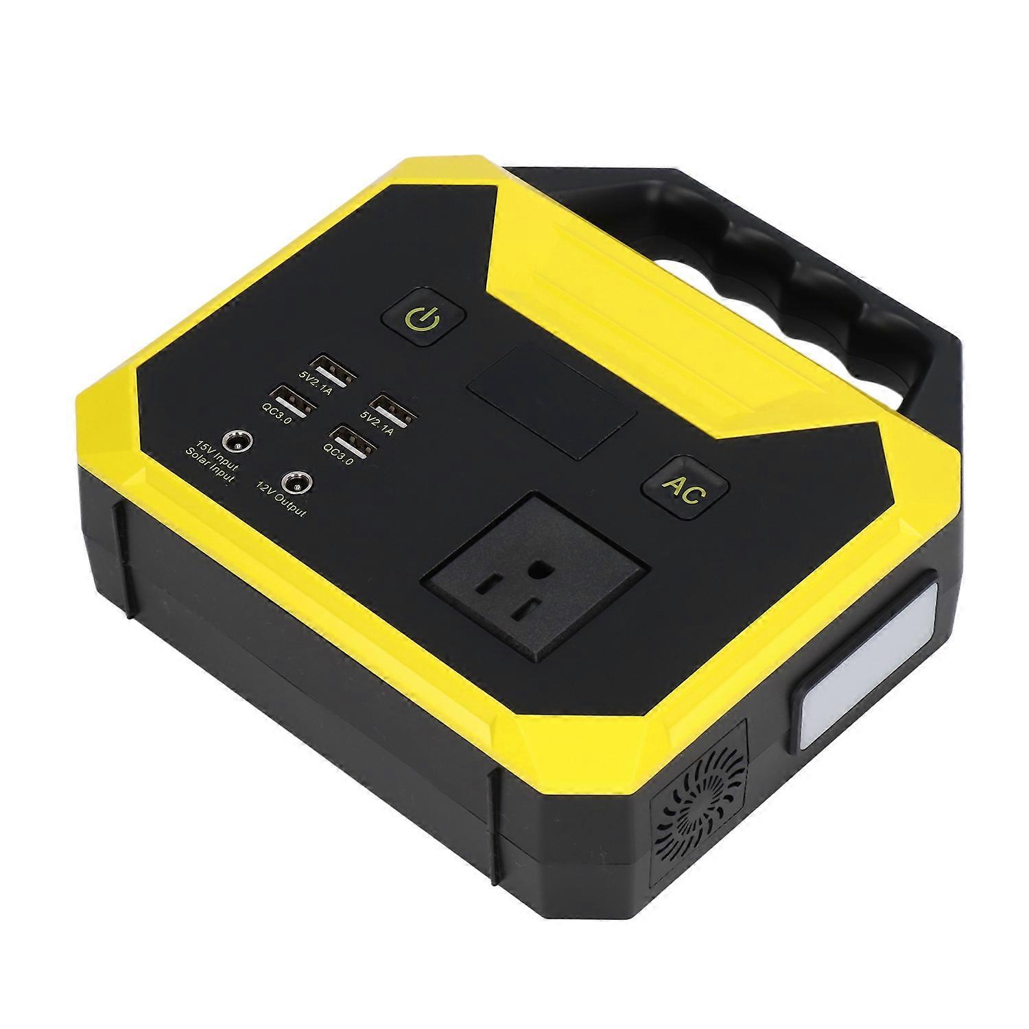 Emergency Power Station 100W Portable Fast Charging with LED Light for Home Outdoor Camping RV